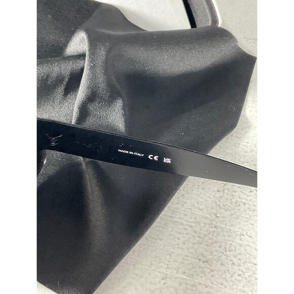 Alaia 'Lettering' Black Acetate Logo Rectangular Sunglasses Size OS - Picture 4 of 5